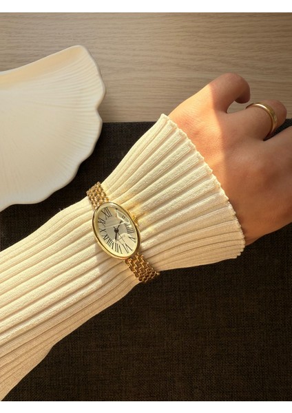 Retro Minimal Boncuk Kordon Vintage Kadın Kol Saati