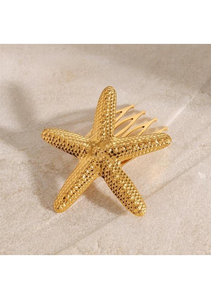 Gold Deniz Yıldızı Tarak Toka ( 1 Adet ) modelleri