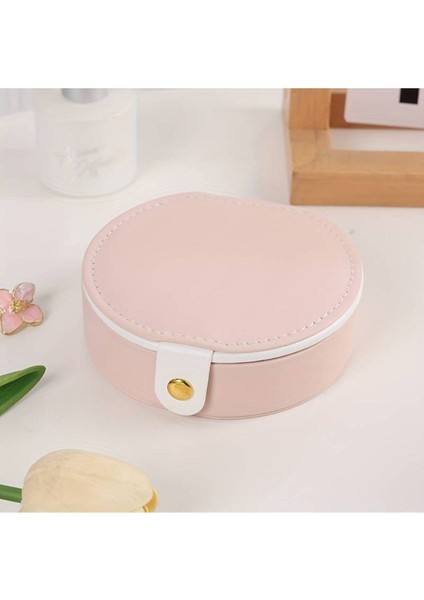 Şık Deri Seyahat Takı Organizeri Aynalı, Taşınabilir Mini Kılıf, Yüzük, Kolyeli, Küpeli fiyatları
