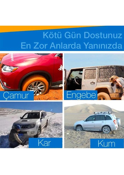 Ally Araç Lastik Kar ve Çamur Paleti Tekerlek Patinaj Pedi KATLANABILIR-(5775) - ETC4451-8797 modelleri