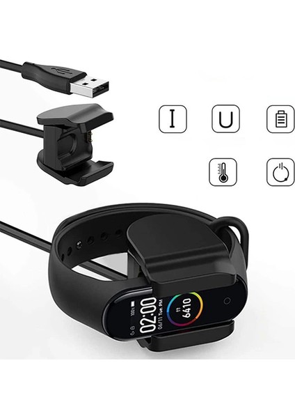 Xiaomi Mi Band 5 Klipsli USB Şarj Kablosu 30CM-(5775) - ETC3441-2009 fırsatları