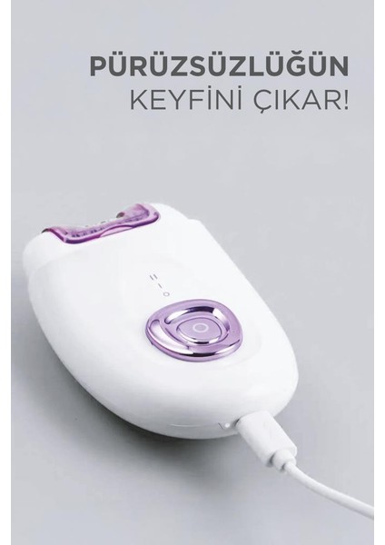 Tep-01 Beyaz 2in1 Şarjlı Tüm Vücut Epilatör modelleri