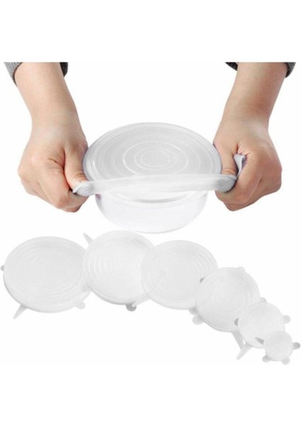 6'lı Renkli Silikon Kapak Seti - Güvenli ve Şık Saklama Çözümleri fiyatları