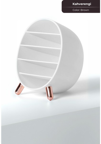 Kahverengi Mini Makyaj Düzenleyici, 14X14 Cm, Şık ve Pratik Kullanım Sağlar fiyatları