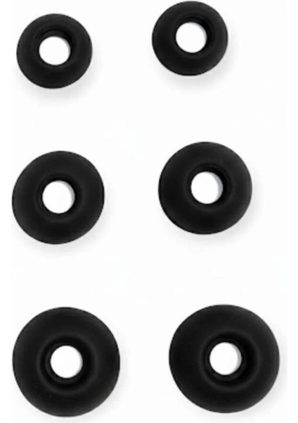 Yumuşak Silikon Kulaklık Uçları 6 Adet ( 2x Küçük - 2x Orta - 2x Büyük ) Kulaklık Pamuğu fiyatları