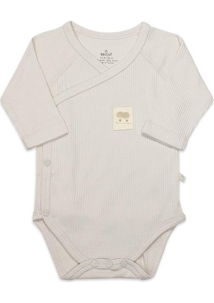 Nessiworld Bistyle Organic Modal Flying Balloons Kruvaze Uzun Kol Body BS17121 Bej