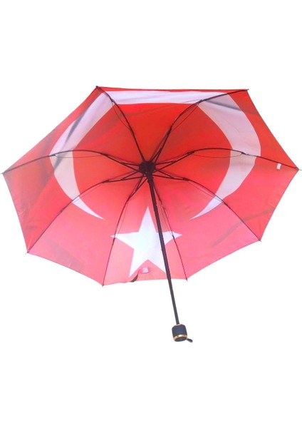 Bayrak Şemsiye Türk Bayrağı Desenli Manuel Çanta Boy Şemsiye fırsatları