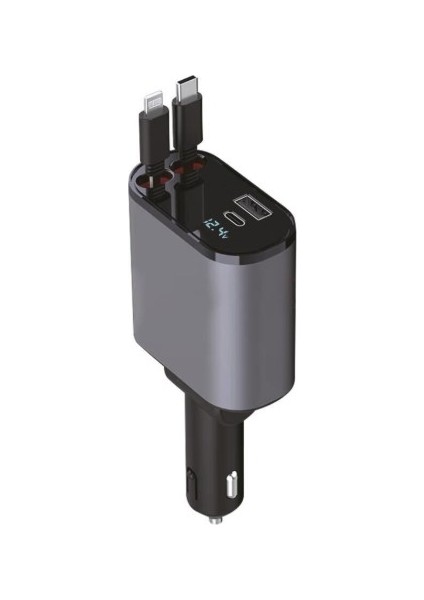 G16 120W Süper Hızlı Şarjlı Transmitter Araç Şarj Cihazı – Çift Type-C & Lightning Kablo, Dijital Göstergeli, 80CM Kablo Kategori modelleri