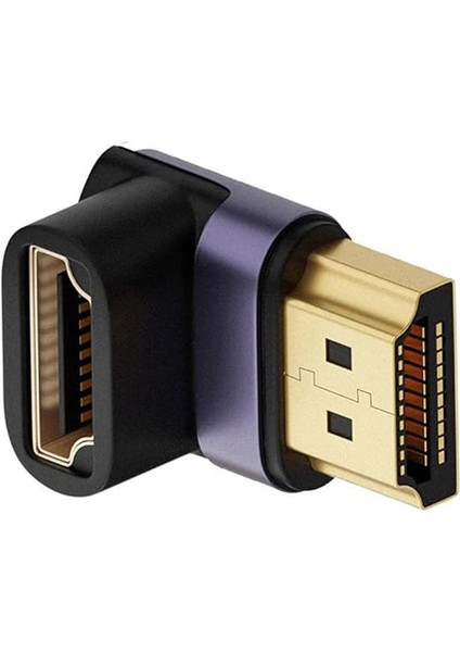 Ally HDMI To HDMI 8k 2.1uhd 90 Derece Mıknatıs Başlıklı Çevirici Otg Adaptör- - ETC3039-5713