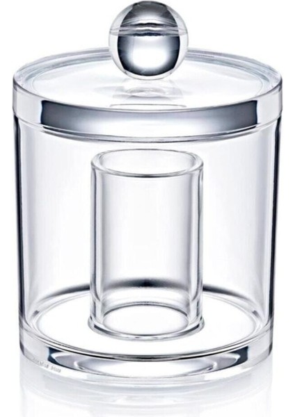 Beyaz Yuvarlak Pamukluk ve Kulak Çubuğu Seti, Hijyenik Kullanım Için Ideal.