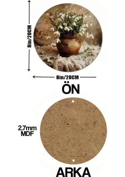 Evinize Sıcak ve Zarif Bir Dokunuş Katacak Uv Baskı Mdf Duvar Süsü – 33X33 cm & 20X20 cm DT203 indirimleri