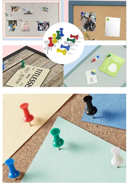 Harita Çivisi Renkli 20 Li 1 Paket Renkli Plastik Mantar Pano Raptiyesi Pano Iğnesi Ofis Okul Büro Renkli Harita Çivisi modelleri