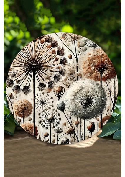 Karahindiba Desenli Uv Baskı Mdf Duvar Süsü – 33X33 cm & 20X20 cm DT186