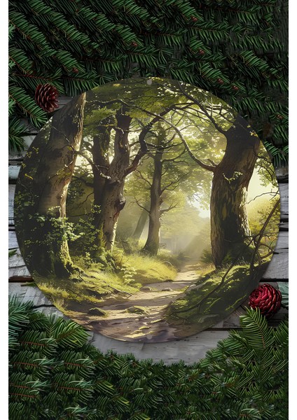 Doğanın Büyüsünü Evinize Taşıyın! Uv Baskı Mdf Duvar Süsü – 33X33 cm & 20X20 cm DT198 fiyatları