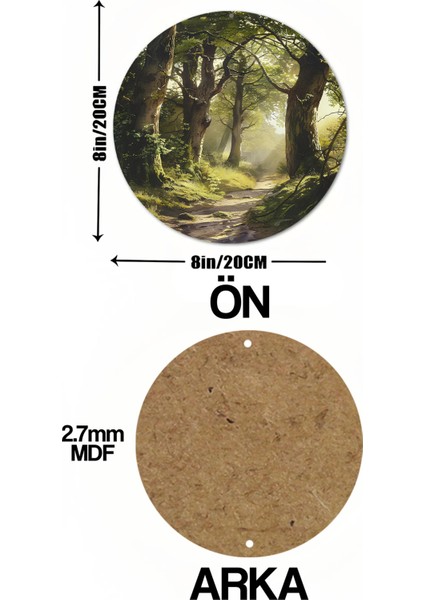 Doğanın Büyüsünü Evinize Taşıyın! Uv Baskı Mdf Duvar Süsü – 33X33 cm & 20X20 cm DT198 indirimleri
