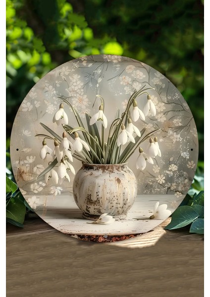 Dekoratif Uv Baskı Mdf Duvar Süsü – Baharın Zarafeti – 33X33 cm & 20X20 cm DT190