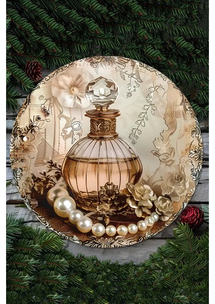 Parfüm Şişesi & Inci Detaylı Uv Baskı Mdf Duvar Süsü – 33X33 cm & 20X20 cm DT178 fiyatları