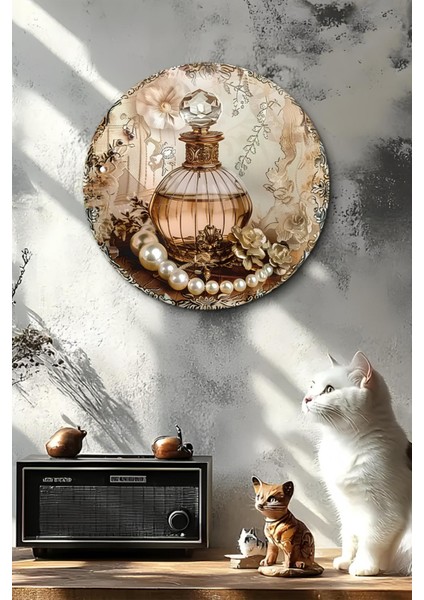 Parfüm Şişesi & Inci Detaylı Uv Baskı Mdf Duvar Süsü – 33X33 cm & 20X20 cm DT178 fırsatları