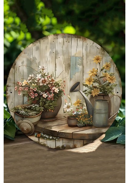 Uv Baskı Mdf Dekoratif Duvar Süsü – Bahar Bahçesi Tasarımlı – 33X33 cm & 20X20 cm DT189