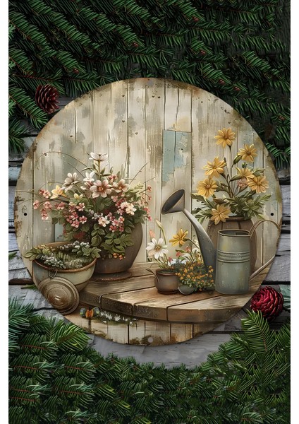 Uv Baskı Mdf Dekoratif Duvar Süsü – Bahar Bahçesi Tasarımlı – 33X33 cm & 20X20 cm DT189 fiyatları