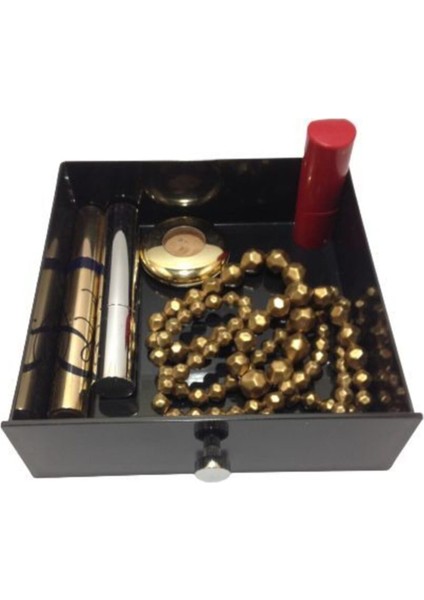 Siyah Çekmece Içi Kozmetik ve Takı Düzenleyici, 15X16X4 cm modelleri