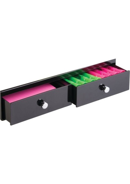 Siyah Çekmece Içi Kozmetik ve Takı Düzenleyici, 15X16X4 cm