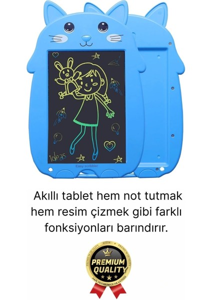 Kolay Kullanım Dayanıklı LCD Ekran Kalemli Dijital Akıllı Ayıcıklı Yazı Boyama Çizim Tableti 8,5 Inç modelleri
