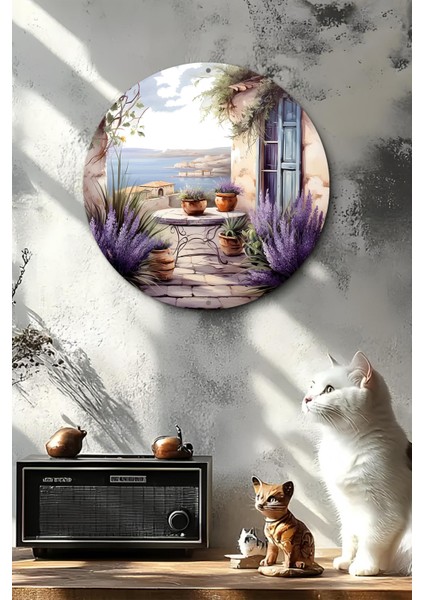 Lavanta & Akdeniz Manzaralı Uv Baskı Mdf Duvar Süsü – 33X33 cm & 20X20 cm DT184 fırsatları