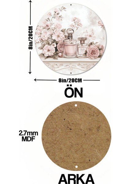 Zarafeti ve Romantizmi Duvarlarınıza Taşıyın! Uv Baskı Mdf Duvar Süsü – 33X33 cm & 20X20 cm DT195 indirimleri