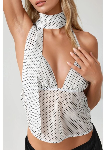 Kadın Gabrielle Derin V-Yaka Bluz Multicolor