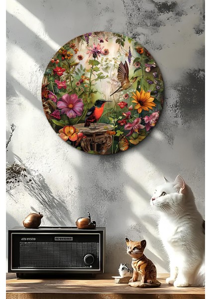 Kuş ve Çiçek Desenli Uv Baskı Mdf Duvar Süsü – 33X33 cm & 20X20 cm DT180 fırsatları