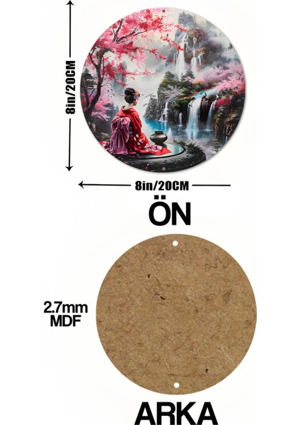 Japon Temalı Uv Baskı Mdf Duvar Süsü – 33X33 cm & 20X20 cm DT177 indirimleri