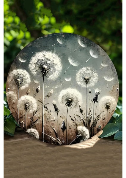 Doğanın Zarif Esintisi: Karahindiba Desenli Uv Baskı Mdf Duvar Süsü – 33X33 cm & 20X20 cm DT188