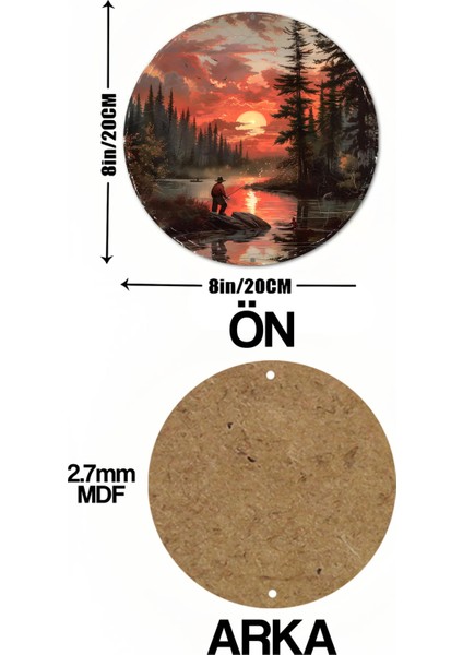 Eşsiz Doğa Manzaralı Uv Baskı Mdf Duvar Süsü – 33X33 cm & 20X20 cm DT209 indirimleri