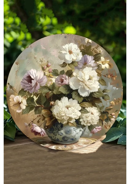 Dekoratif Uv Baskı Mdf Duvar Süsü – Çiçek Desenli – 33X33 cm & 20X20 cm DT174