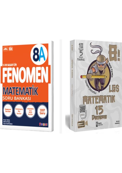 Fenomen 8. Sınıf Matematik A Soru Bankası + Isem 15 Deneme Seti 2