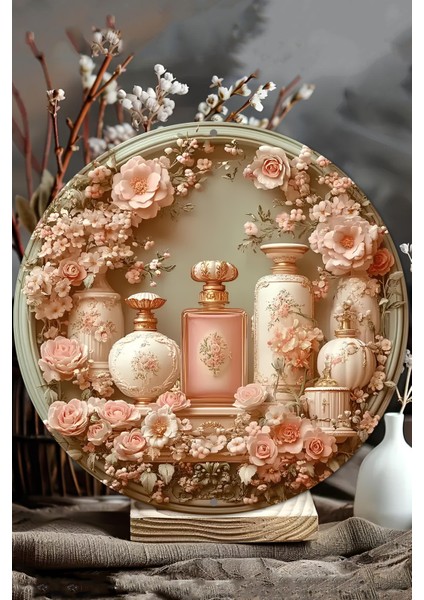 Romantik Vintage Dokunuş Evlerinize Gelsin! Uv Baskı Mdf Duvar Süsü – 33X33 cm & 20X20 cm DT196 modelleri