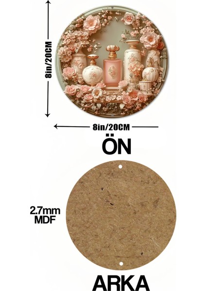 Romantik Vintage Dokunuş Evlerinize Gelsin! Uv Baskı Mdf Duvar Süsü – 33X33 cm & 20X20 cm DT196 indirimleri