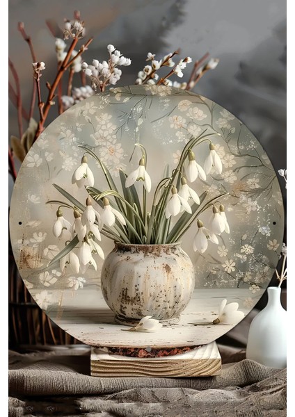 Dekoratif Uv Baskı Mdf Duvar Süsü – Baharın Zarafeti – 33X33 cm & 20X20 cm DT190 modelleri