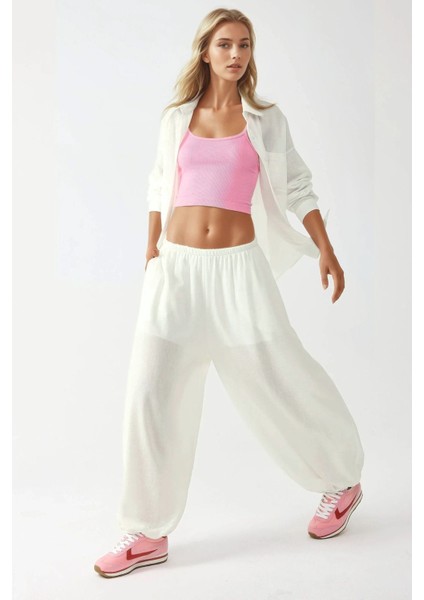 Kadın Fitted Crew Yaka Basic Tank Top Pink