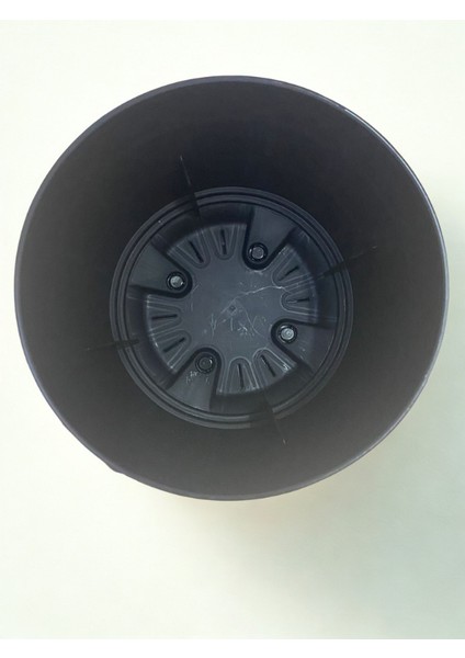 Dekoratif Karasu Plastik Saksı – Siyah & Beyaz Karo Desen No 1 fiyatları