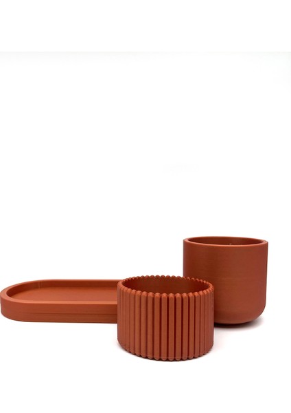 Turuncu Standlı Pamukluk ve Kulak Çubukluk Organizer Seti, Şeffaf ve Şık Tasarım fiyatları