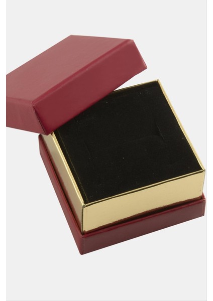 Şeffaf Sarı Şeritli Yüzük Saklama Kutusu, Şık ve Kullanışlı Hediye Kutusu