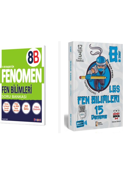 Fenomen 8. Sınıf Fen Bilimleri B Soru Bankası + Isem 15 Deneme Se