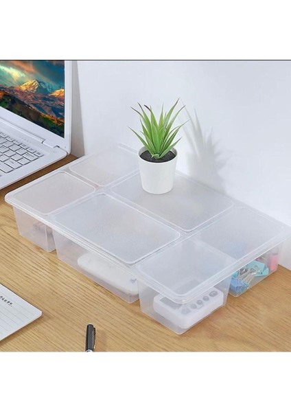 12'li Turuncu Kapaklı Çekmece Içi Düzenleyici Takı ve Makyaj Kutusu modelleri