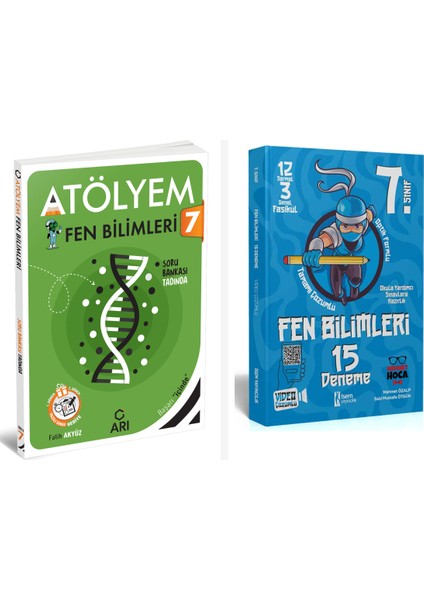 Arı 7. Sınıf Atölyem Fen Bilimleri + 15 Deneme Seti Arı ve Isem Y