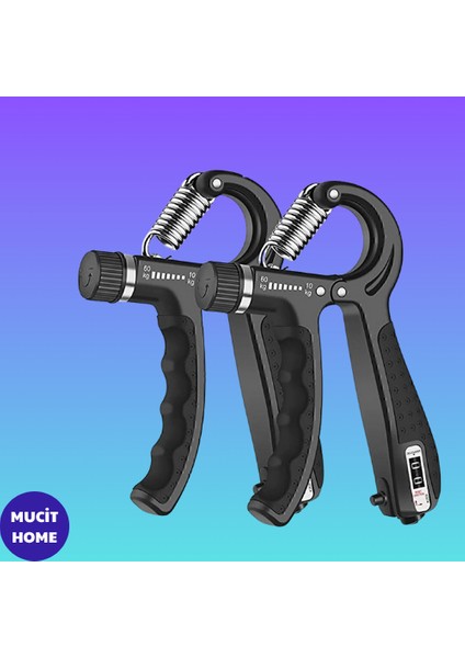 Siyah El Kol Bilek Güçlendirici Egzersiz Aleti 5-60 kg Karpal Direc El Yayı Cihazı Direnç Yayı