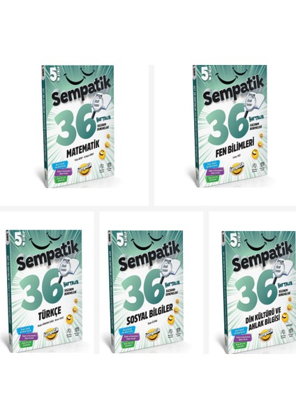 5. Sınıf Tüm Dersler 36 Haftalık Kazanım Denemele