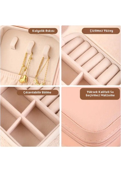 Mini Taşınabilir Seyahat Takı Kutusu, Şık ve Kullanışlı Saklama Çözümü modelleri