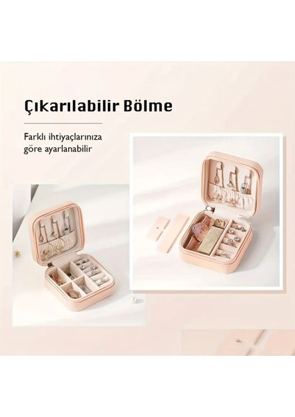 Mini Taşınabilir Seyahat Takı Kutusu, Şık ve Kullanışlı Saklama Çözümü indirimleri